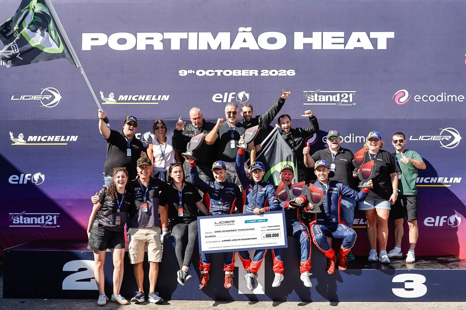 Podio del Portimão Heat